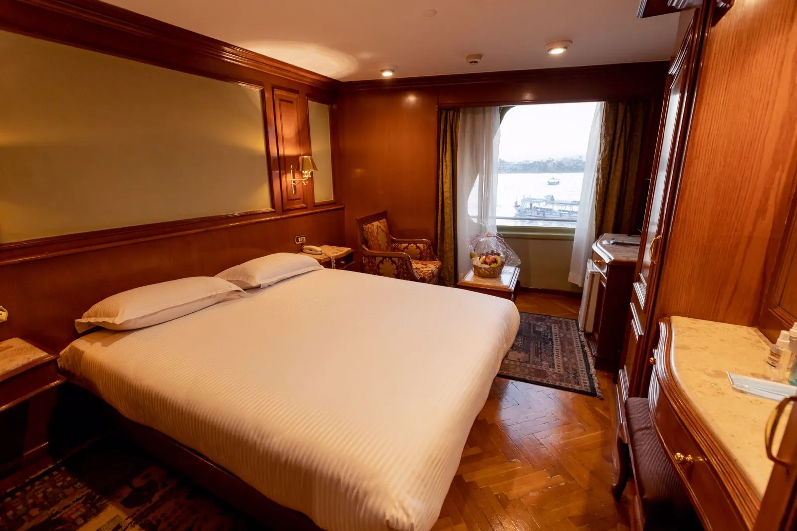 Cabin aboard the MS King Tut I Nile Cruise Nile cruise